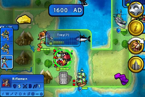 Civ Rev Map. Screenshot of the world map.