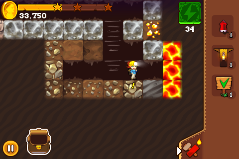 There is lava in the mine!